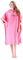 Badeponcho, Surfponcho, Ultraleicht Handtuch Badetuch Poncho, Strand Umziehhilfe, Schnelltrockend Bademantel aus Mikrofase für Damen Herren Kinder 90 * 110cm (Pink)