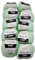 Ilkadim 10 x 50g Strickwolle YarnArt Jeans einfarbig mit 55% Baumwolle, 500 Gramm Wolle Uni (Mint 79)