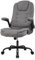 Intimate WM Heart Ergonomischer Bürostuhl,Schreibtischstuhl Stoff, Bürosessel mit Armlehnen, 360° Bürodrehstuhl Höheverstellbar,Chefsessel Stoff,Bürostuhl 150kg Grau