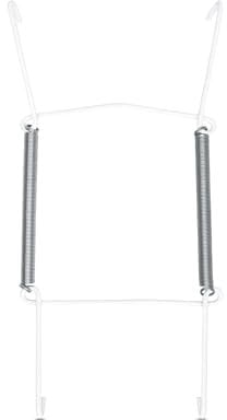 Invisible Plate Hangers for Wall | Decorative Dish Display Holders Hanging Wires Spring Hook Holder Fit to Hang on Wall (White Plate Hanger) (13 x 19 cm (5 x 7.5 Inch))