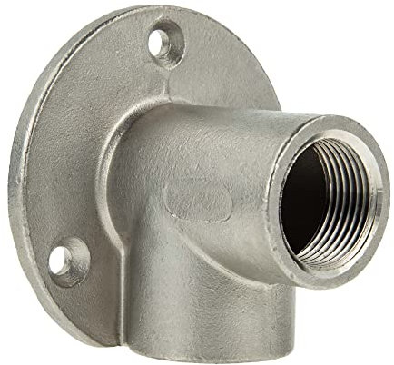 tecuro Wandwinkel 90° Edelstahl V2A (AISI 304) IG/IG 1/2 Zoll