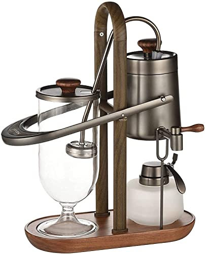 Luxuriöse Balance Siphon-Kaffeekanne, halbautomatische Kaffeemaschine, Abnehmbarer Wassertank, Kaffee/Tee, doppelter Verwendungszweck glatten Espresso-Kaffee