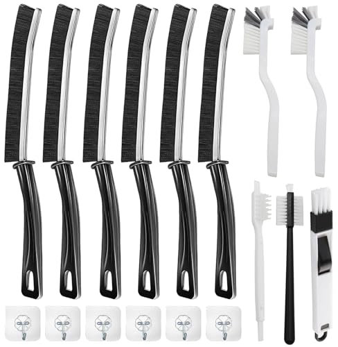 Bathroom Crevice Gaps Cleaning Brush 6 Pcs Cepillo de Limpieza de Huecos Hard-bristled Crevice Cleaning Brush Cepillo Limpiador de lechada de Azulejos Limpiador de Lechada de Cerdas Rígidas
