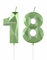 Grüne Kerzen zum 18th Geburtstag, 3D Grüne Zahl 18 Kerze für Kuchen,Junge Mädchen 18th Geburtstag Dekorationen, Grüne Kuchendekorationen, Grüne Kerze Kuchen für Geburtstagsfeier Hochzeitstag