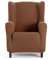 EYSA Bi-elastischer Sofabezug für Ohrensessel, Orange, Harlem-Design