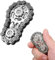 1PCS Bike Chain Fidget Toy,Fidget Bike Chain Hand Roller for Anxiety Relief,Fidget Bike Chain,Metal Bike Chain Fidget Toy,Adult Fidget Gadgets,Fidget Spinner Ring Toy for Stress Relief