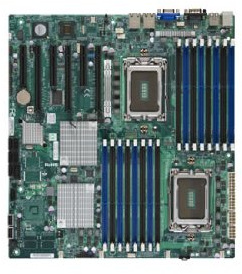 Supermicro Motherboard (Dual AMD Opteron 6000 by H8DGi, DDR3 Memory Socket G34 PCI-e 8x USB 2.0)