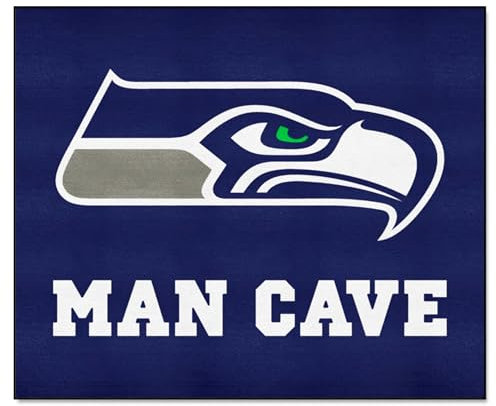 FANMATS 14371 NFL Seattle Seahawks Nylon Universal Man Cave Tailgater Rug