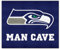 FANMATS 14371 NFL Seattle Seahawks Nylon Universal Man Cave Tailgater Rug
