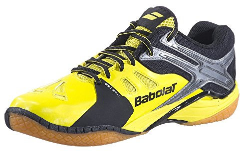 Babolat Shadow 2M Badminton Squash Schuhe, Schuhgröße:EUR 47, Farbe:schwarz/gelb
