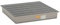 Auffangwanne aus GFK, mit GFK-Gitterrost, Auffangv olumen 220 l, BxTxH 1280x1280x200 mm