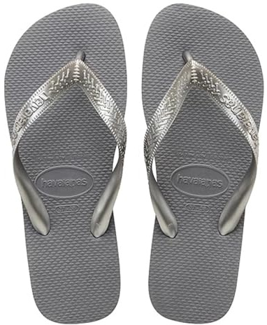 Havaianas Women's Top Tiras Flip-Flop, Grey Steel Grey, 3/4 UK