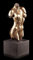 Edle Weibliche Akt Figur - Torso auf schwarzem Monolith | Veronese Statue Bronze-Optik