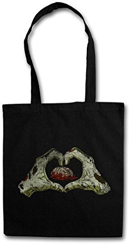 Urban Backwoods Zombie Heart Hipster Bag Beutel Stofftasche Einkaufstasche