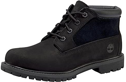 Timberland Nellie Chukka Leather Sde, Stivali Donna, Nero (Black Nubuck), 37.5 EU