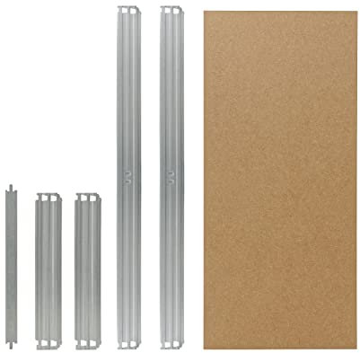 shelfplaza® PROFI Komplettes Fachboden-Set für Steckregale 90x40 cm in verzinkt/HDF-Fachboden/zusätzliche Fachböden für Schwerlastregale