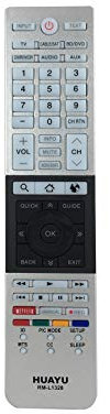 Huayu TV telecomando per Toshiba - Funziona con tutti i televisori Toshiba (LED, LCD, Plasma) - nero - rm-l1328