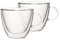Villeroy & Boch - Artesano Hot und Cold Beverages Tasse L Set, 2 tlg., 420 ml, 9,5 cm, Borosilikatglas, spülmaschinen-, mikrowellengeeignet