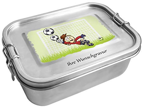 Tr Origin Outdoors Lunchbox 'Deluxe' – Fußball 0,8 L, mit persönlicher Wunschgravur