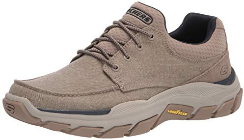 Skechers - Mens Relaxed Fit: Respected - Loleto Slip On Shoes, 7.5 UK, Taupe