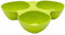 Design 1x Knabberschale Snackschale Schale Dipschale Servierschale 3-Geteilt für Süssigkeiten Knabbersachen Obst Chips Gemüse Snackbox in Grün
