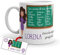 Kembilove Taza regalo Profesora personalizada – Tazas Desayuno para Fin de Curso con nombres alumnos pizarra Profe Castaña – Regalos originales para Profesores y Maestros - Taza cerámica
