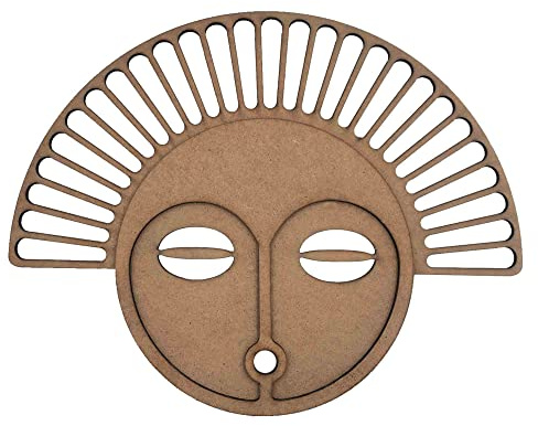 marstanal Afrikansk maskdekor, modern afrikansk mask, afrikansk trämask, dekorativ trämask, trammask, väggkonst, afrikansk mask heminredning, trämask dekoration