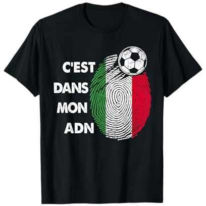 Drapeau Italie Cadeau Foot Italie C'est Dans Mon ADN T-Shirt