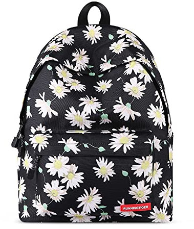 FORRICA Sac à Dos Mode Cartable Filles College Sacs D'école Scolaire pour Ado Enfant Sac a Dos pour Ordinateur Portable Femme Loisir Sac de Voyage Floral