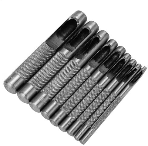 Lot de 9 emporte-pièces en cuir pour travaux manuels 2,5 à 10 mm