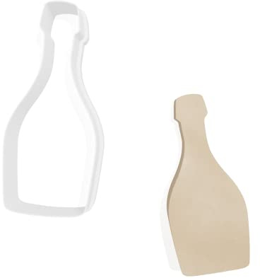 Champagne Bottle F1 Cookie Cutter - 3 Sizes