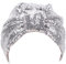 YLfly Damenhut Mütze mit Pailletten Wrap Hijab Beanie Hut(Silber)