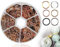 KAPSING 970 Stück Biegeringe Offene Spaltringe, 4/5/6/7/8/10mm Spaltringe für Schmuck, Gemischte Biegeringe Jump Rings Edelstahl Split Ringe Sets für Halskette, Armband DIY