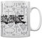 Pyramid International Yu Gi Oh! Tasse 300 ml, offizielles Lizenzprodukt, Logo in Schwarz und Weiß