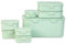 Bravich Storage Containers With Lids - Set Of 8. Multi Function Plastic Container Boxes For Food, Fridge Freezer, Kitchen, House Essentials & Organisation. Reusable Storage Boxes - Pack Of 8, Green.