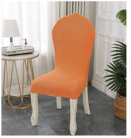 XGANGM Stuhlabdeckung Stuhlhusse Stretch Stuhlbezug 6er/4er Moderne Ohne Armlehne Stuhl Schutzhülle 2/4 Stück Runder Lehne Stuhlüberzug Universal Für Esszimmer Küche,Color 4,2PCS