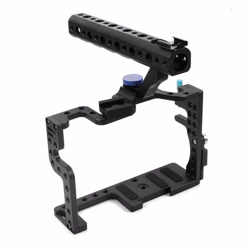 NovelGoal Schutzgehäuse, Griff Griff Rugged Cage Combo Set für DSLR Rig Digitalkamera Kompatibel mit Panasonic GH3 GH4