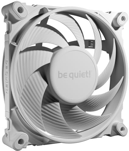 be quiet! Silent Wings 4 120mm PWM White Lüfter, optimierte Lüfterblätter, außergewöhnlich hohe Performance, maximaler Luftdruck, nahezu unhörbar, 6-Pol-Lüftermotor, Fluid-Dynamic-Lager, BL114