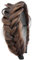 Gledola Wide Messy Braided Headband with Teeth Synthetic Hair Braided Headband High Elasticity Braids Braided Hair Band Hairpiece for Girls Women (Kupfer Braun)