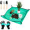 mizikuu Tappetino per Rinvaso di Piante, 100 x 100cm Tappetino Giardinaggio Kit Bonsai Utensili Ispessito Impermeabile Pieghevole Tappetino Anti-Sporco Per Bonsai Piante Grasse Piante In Vaso, Verde
