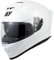 MY Motorrad Integralhelm Vollvisierhelm Mopedhelm mit Sonnenblende für Damen Herren,ECE 22.06 Genehmigung,Modell MY-936 (Weiß, L)