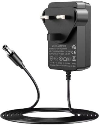 Laptop Charger, 12V 3A Power Adapter for MAXLEGEN/WITECOR 15.6'' Laptop, UK Power Supply Charger