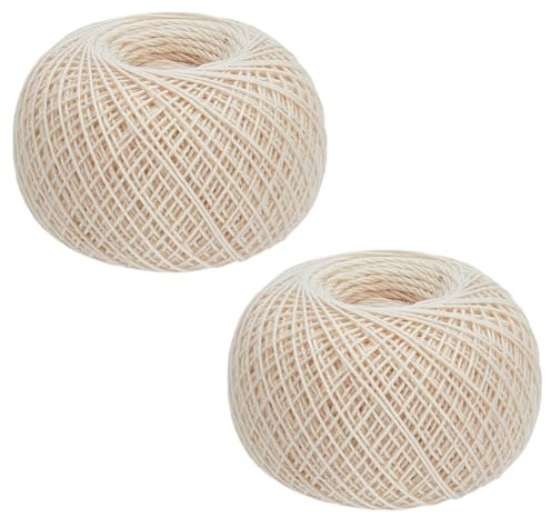 FREEBLOSS 300 m Filo Sashiko Filo da ricamo 100% cotone Filo per ricamo a mano bianco 4 fili Sashiko Quilting per cucito e aguglieria