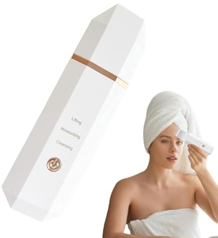 lyanny Spatola per scrub viso, spatola per pulizia profonda della pelle | Spatola per la rimozione dei punti con spatola ad ultrasuoni,Estrattore di comedoni ricaricabile senza fili resistente