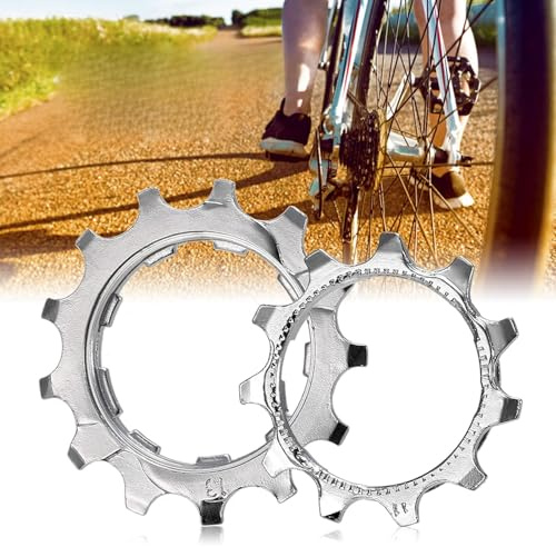 Brrnoo Fahrrad-Kassette und Kettenrad für Rennrad und Mountainbike, 11T-13T Freilauf-Zahnräder aus Stahl, Kompatibel mit 8S, 9S, 10S, 11S Schaltwerken, Ersatzteil für Schaltleistung (11T-10S)