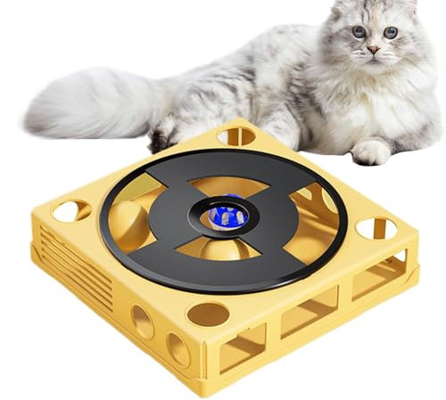 Generisch Cat Food Puzzle, Strategy Game Cat Treat Puzzle, Cat Maze Puzzle Box, Interactive Cat Toys, Phonograph Cat Toy, Turntable Cat Toy, Kitten Puzzle Game, Cat Enrichment Toys