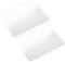 Housoutil 2 Pièces Tapis De Souris en Verre Tapis De Souris Ordinateur Portable Jeu De Tapis De Souris Mousepad De Jeu Pads De Souris Ordinateur Petit Tapis De Souris Transparent Un Verre