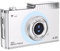 Bumiva Appareil Photo Numérique 4K FHD 50MP Caméra Autofocus Écran IPS 2,4 Pouces Caméra Compacte WIFI avec Lumière D'Appoint pour Étudiants Blanc
