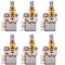Rfeeuubft 6X Guitar Pots 500K Short Split Shaft Audio Taper Push/Pull Potentiometer