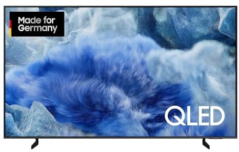 SAMSUNG QLED Q8F 4K Téléviseur UHD 55 (138 cm), processeur Q4 AI, Quantum Dot pour couleurs réelles, design AirSlim, mise à l'échelle 4K, hub de jeu, contenu gratuit, SAMSUNG Vision, AI